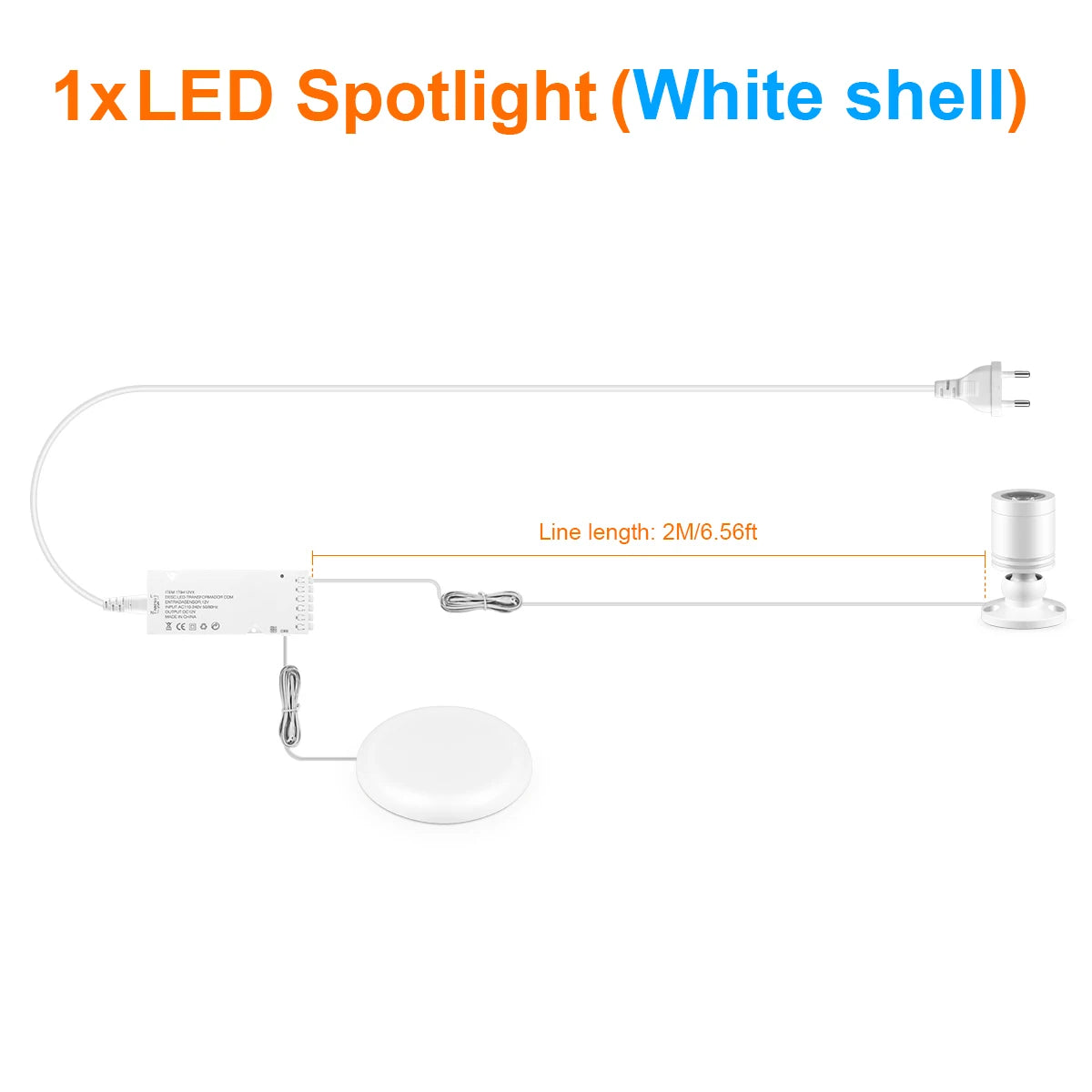 3W 12V Aluminum Dimmable LED Spotlight for Ceiling Light Toy Wine Cooler Display Souvenir Collect Cabinet Shelf,Decorative Lamps Oasis Select 1xSpotlight White Warm White