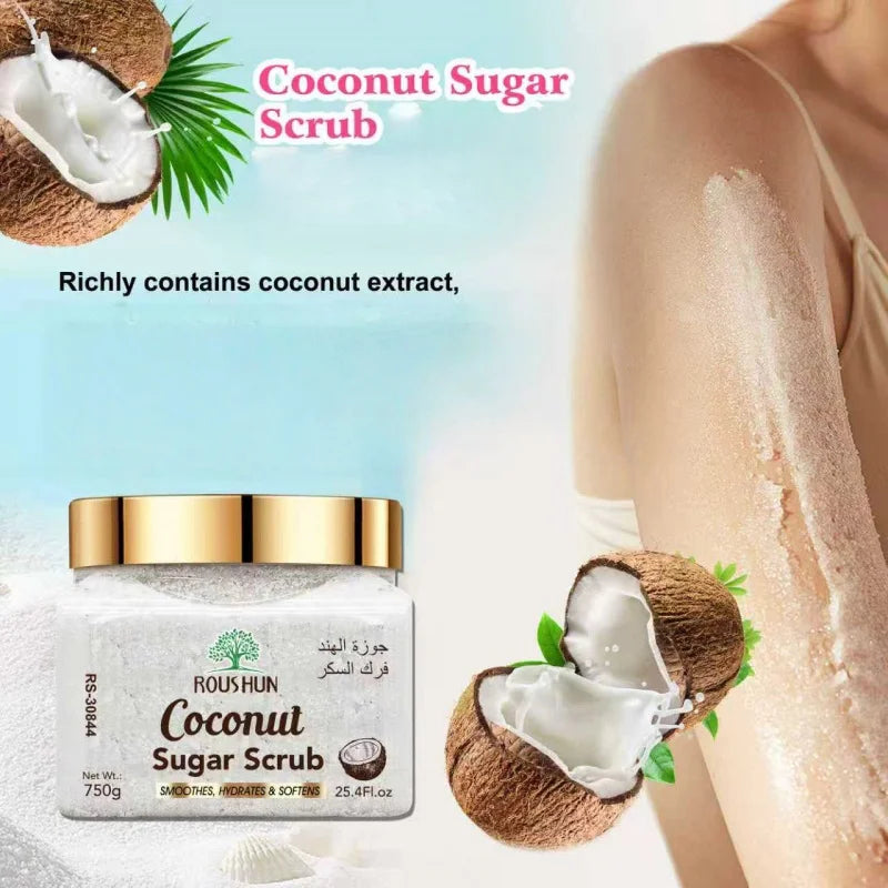 ROUSHUN Coconut Sugar Body Scrub | Large Family Pack