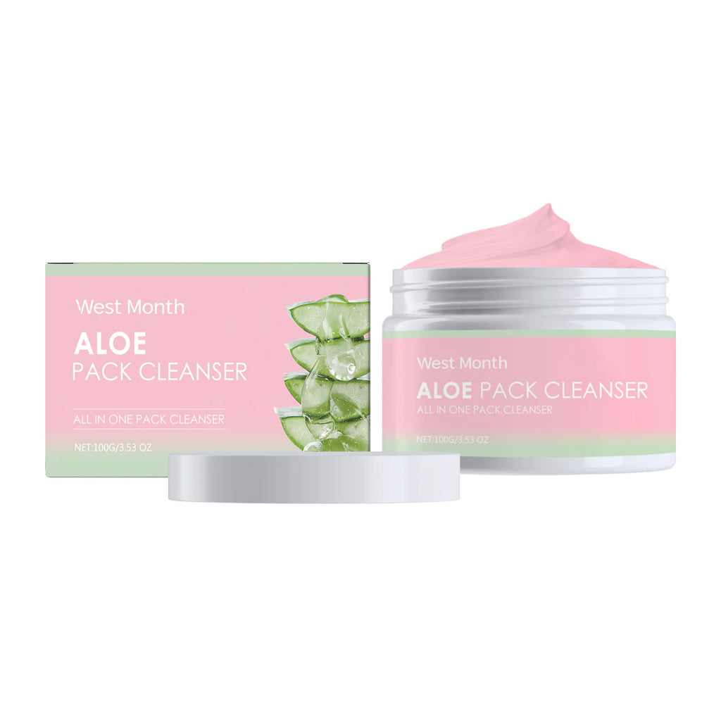 Aloe Vera Soothing Cleansing Cream – Gentle Face Wash 100g Facial Cleanser Oasis Select cleansing cream