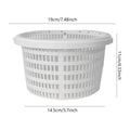 Skimmer Basket For Pool Replacing Strainer Basket Compact Pool Supplies Skimmers With Handle For Removing Leaves Grass Hair Scum Oasis Select White