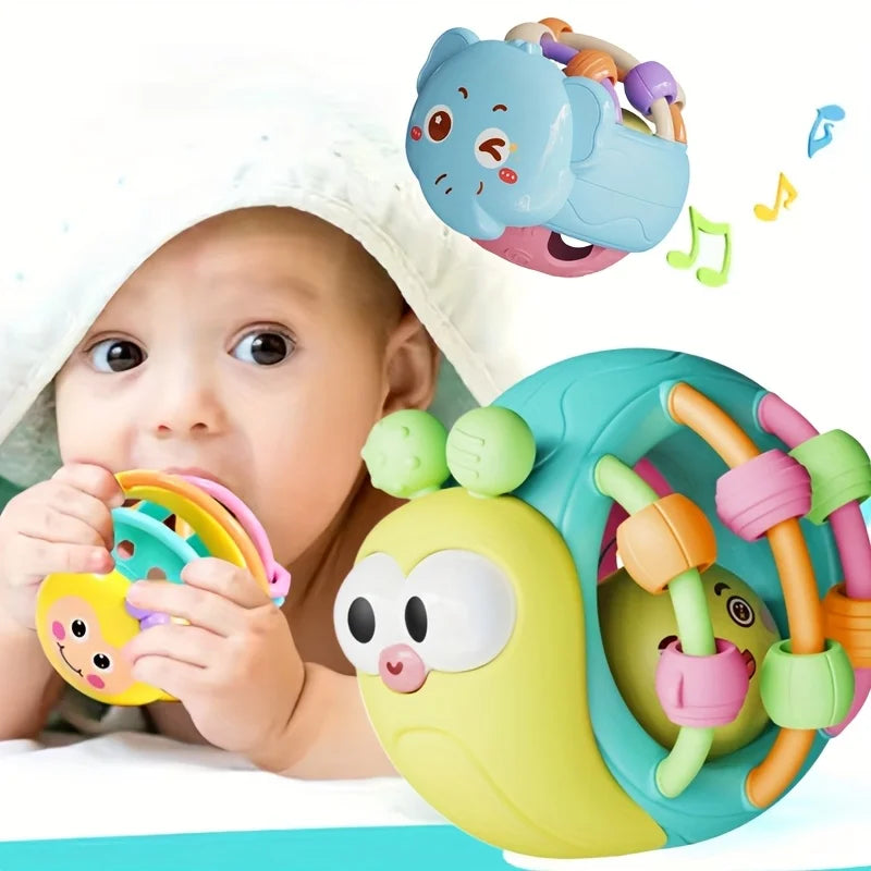 Cute And Interesting Hand-Held Baby Rattle, ABS Material, Color Festival Can Send Birthday Gifts, Christmas, Easter Oasis Select