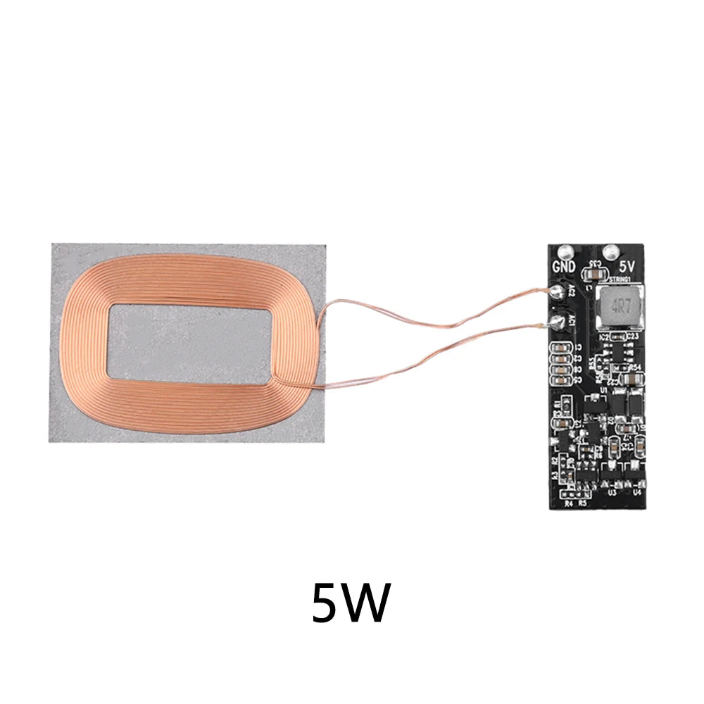 3W 600mA/5W 1A Wireless Charging Receiver Module Small Coil Built-in 5V Charging Wireless Charger PCBA Board Oasis Select 5W