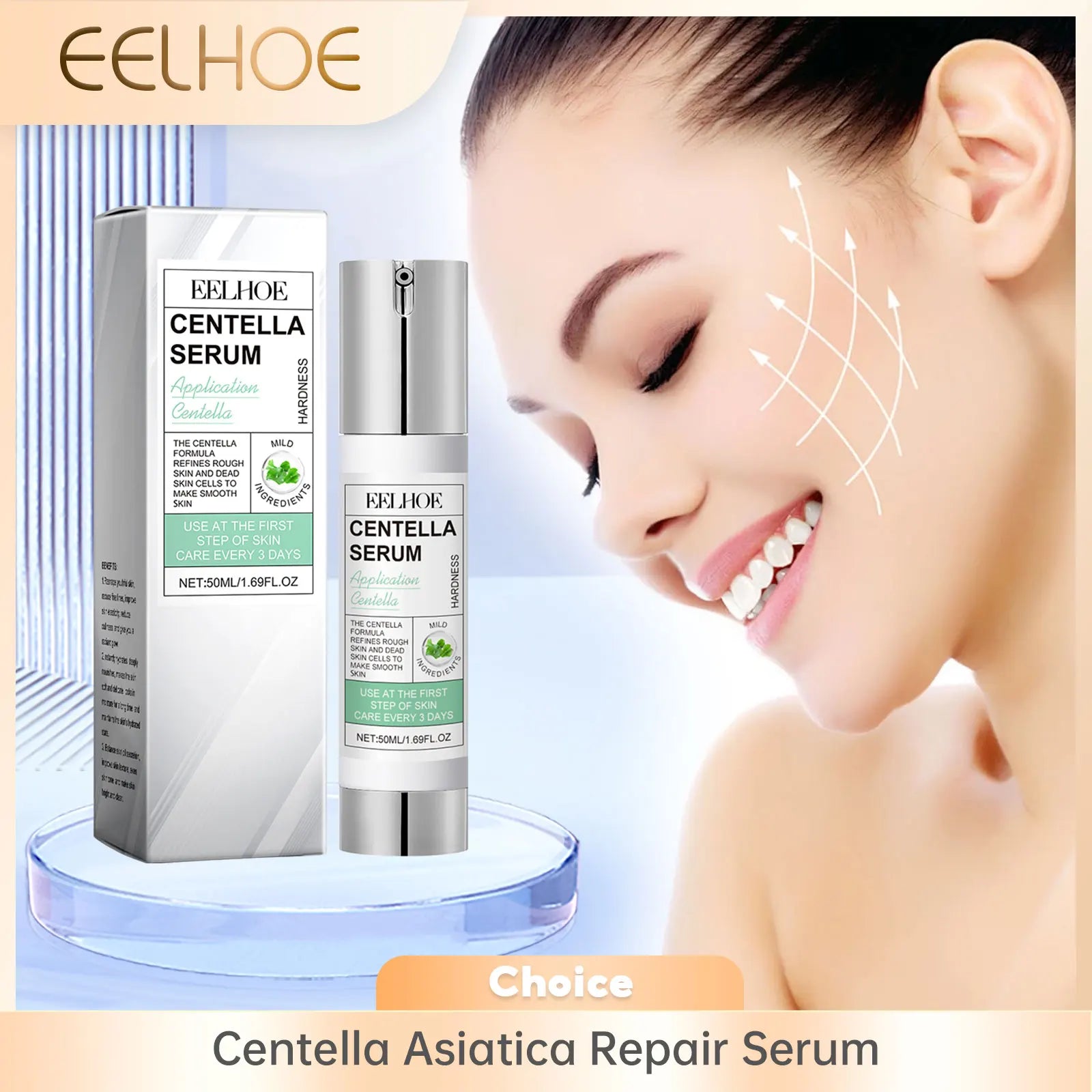 Eelhoe Centella Asiatica Face Serum – Brighten & Hydrate 50ml Face Serum Essence Oasis Select