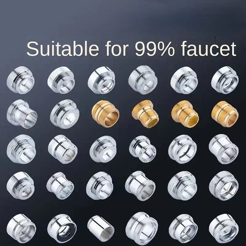 Brass Silver Water Faucet Coupler 1/2 To M16 M18 M20 M22 M24 M28 Thread Connector Fittings For Bubbler Kitchen And Bathroom Oasis Select