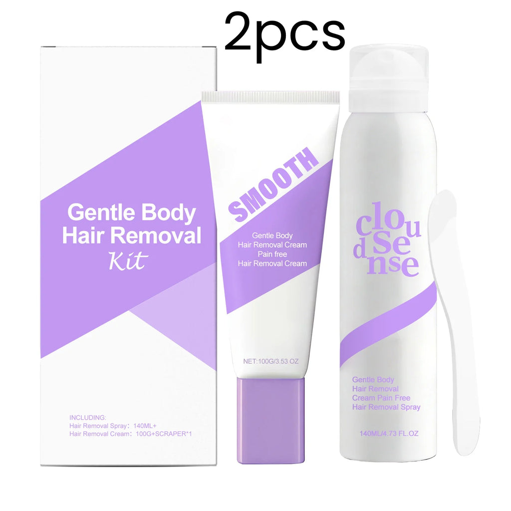 Gentle Body Hair Removal Cream Kit – Moisturizing & Soothing Hair Removal Cream Oasis Select 2 Boxed