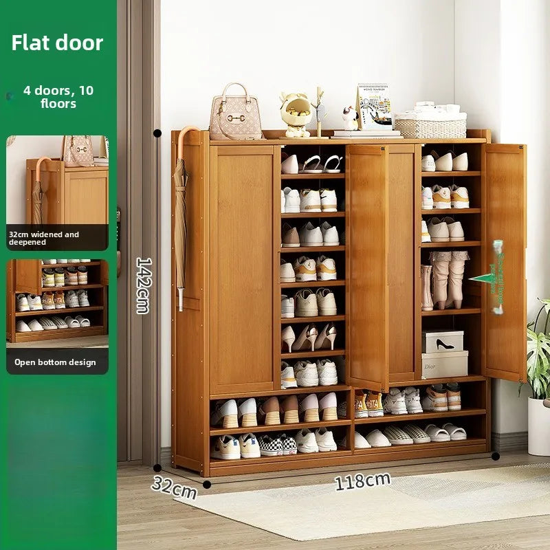 Durable Shoe Cabinet Nanzhu Rack At Entrance Home Storage Artifact