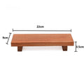 Tray Display Stand Farmhouse Bathroom Decor Wooden Soap Pedestal Riser Kitchen Dish Holder for Vanity Counter Sink Oasis Select brown