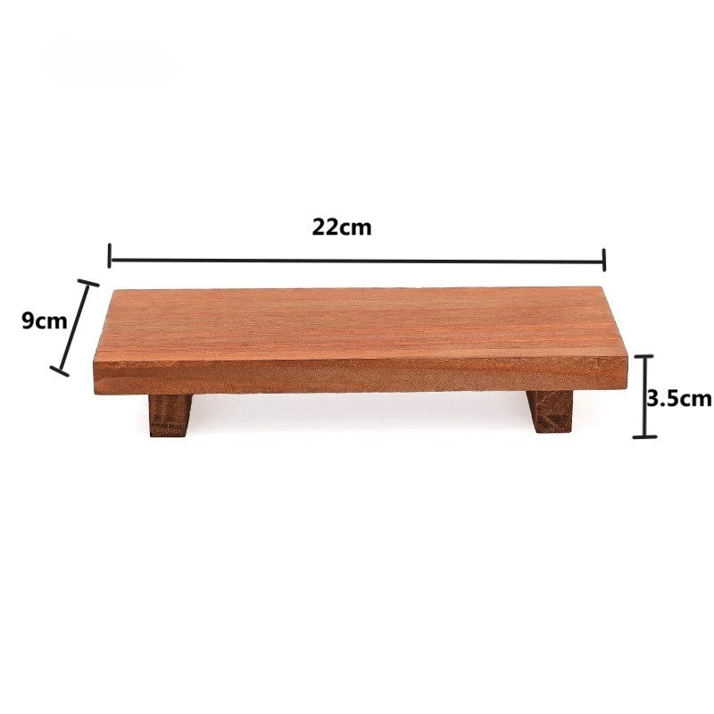 Tray Display Stand Farmhouse Bathroom Decor Wooden Soap Pedestal Riser Kitchen Dish Holder for Vanity Counter Sink Oasis Select brown