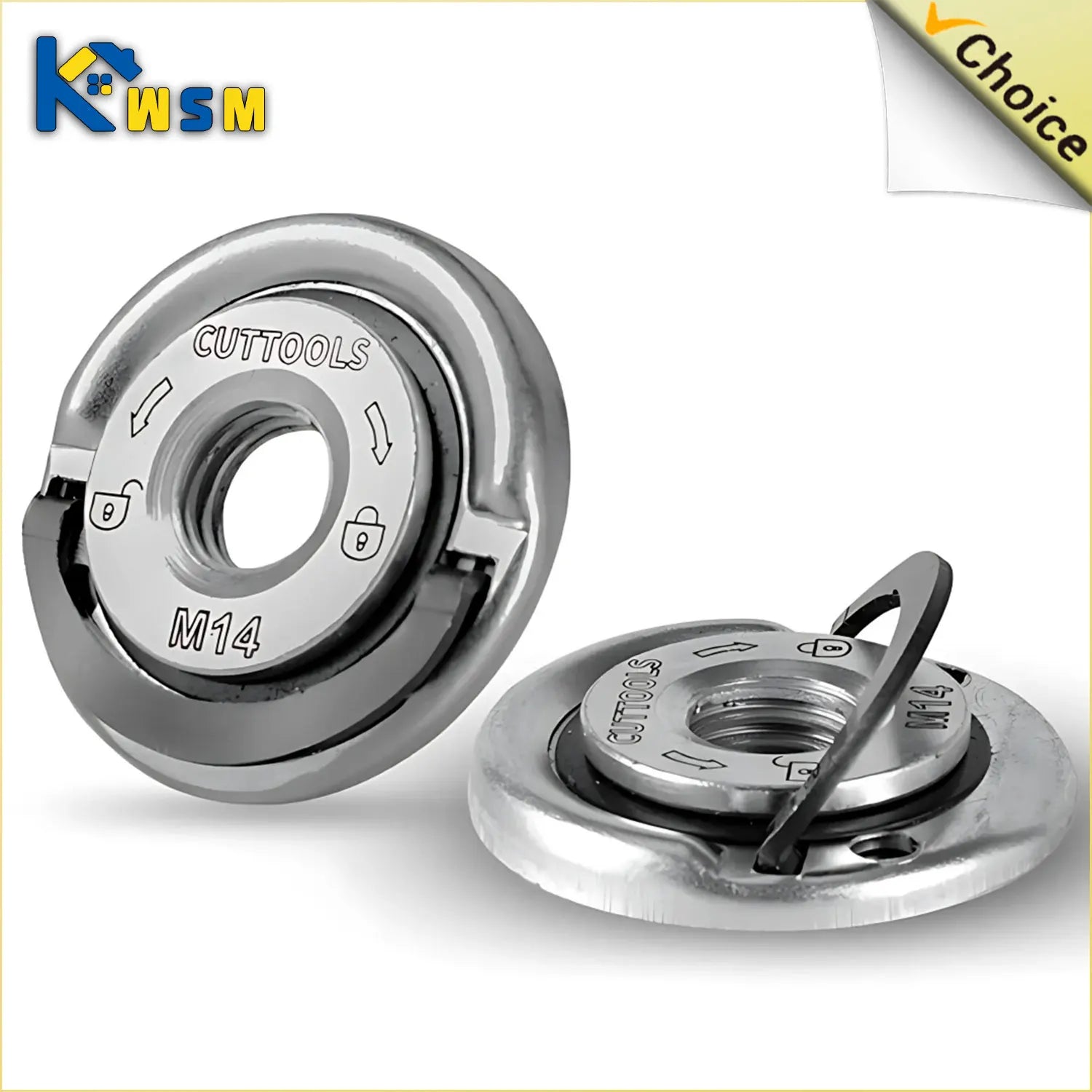 M14 Angle Grinder Platen Self-Locking Platen Grinder Threaded Angle Grinder Angle Grinding Plate Quick Release Power Chuck Tool Oasis Select