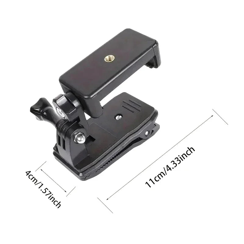 1Pcs Anti-Slide Backpack Strap Clip Mount Adjustable Phone Holder Outdoor Live Video Stand Clamp Mount Oasis Select