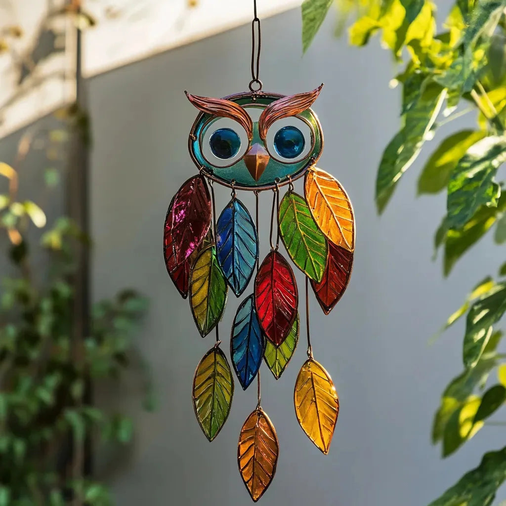 Acrylic Colorful Owl Hangings Home Bedroom Window Hanging Decorations Sun Catcher Acrylic Suncatcher Crafts Oasis Select Style B