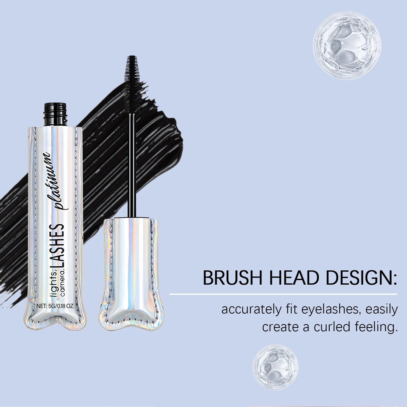 Black Mascara Eyelashes Silky Lengthening Makeup Waterproof Sweat-proof Fast Dry Defining Long Lasting Natural Mascara Cosmetics Oasis Select