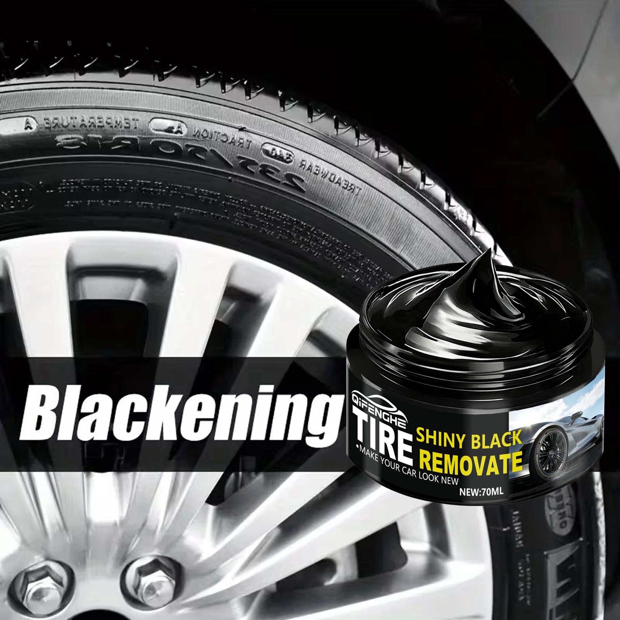 Tire Polish & Plastic Protector Paste – Car, Bike & Moto