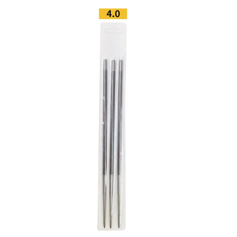3Pcs Durable 4.0/4.8/5.5mm Chain Saw Chain Files Round Hand Tools Grinding File High Hardness Logging File Grinding Tool Oasis Select 4.0mm