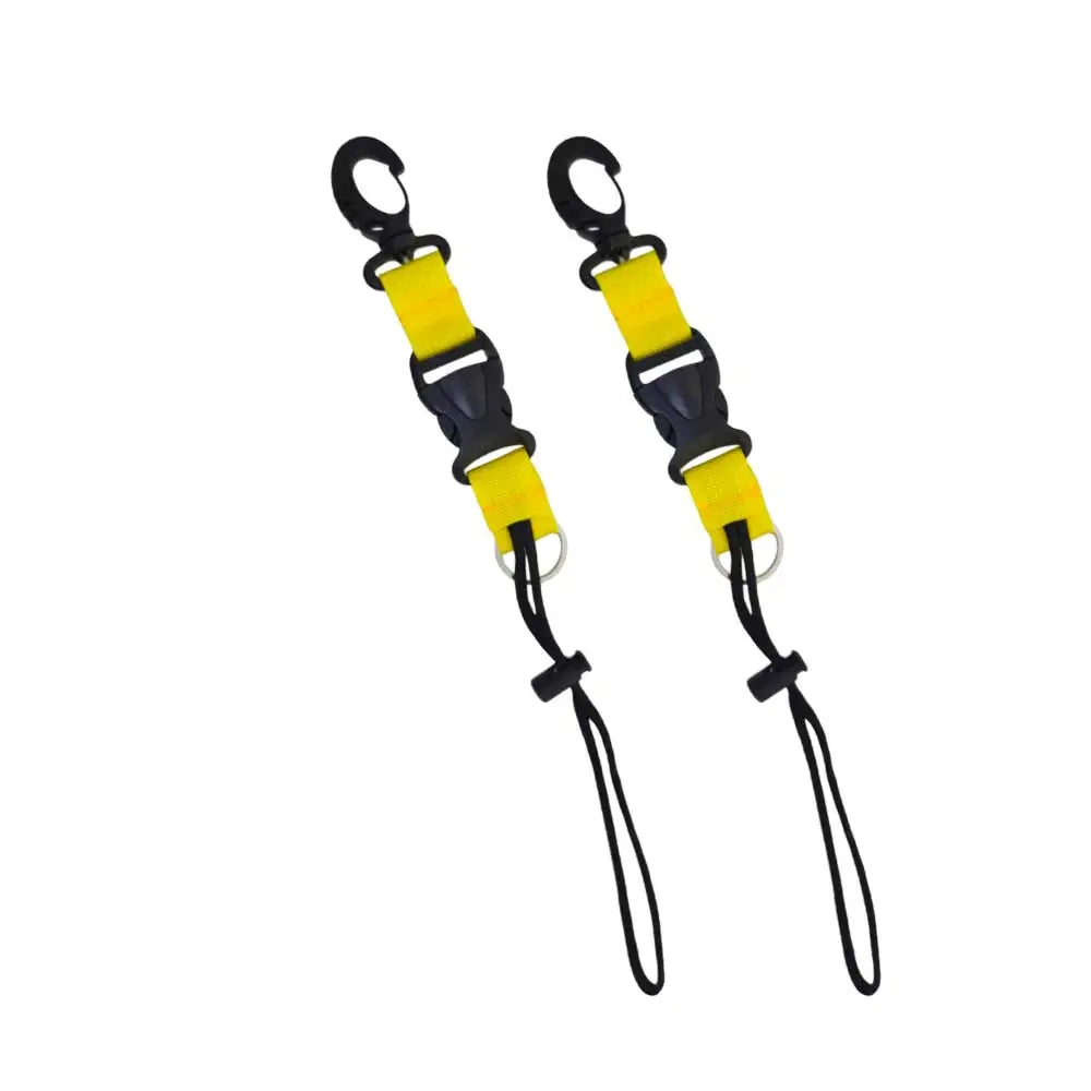 Diving Safety Connection Loop with Quick Release Buckle and Marine Grade O-Ring Dive Gear Connector for Flashlight Camera Oasis Select 2 pcs
