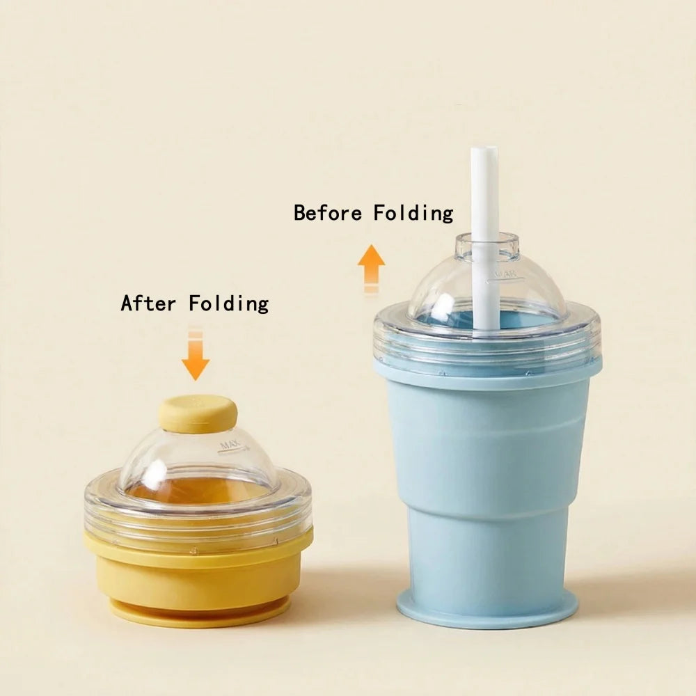 Foldable Silicone Ice Ball Maker Cup Ice Mold for Whiskey Cocktails Large Sphere Easy Release Reusable Freezer Travel Mug Oasis Select