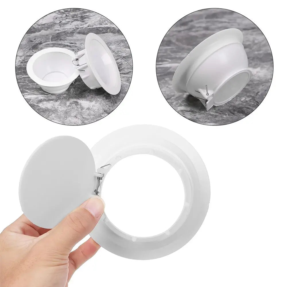 Plastic Sewer Pipe Sink Drain Backflow Preventer Filter White Round Squat Toilet Deodorant Plug Kitchen Bathroom Fitting Oasis Select