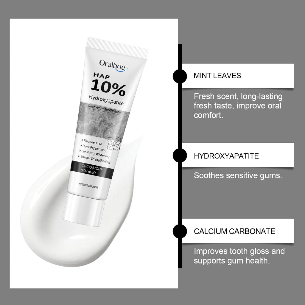 Whitening Teeth Toothpaste Enamel Repair Oral Hygiene Cleaning Stain Removal Fresh Breath Hydroxyapatite Brightening Toothpaste Oasis Select