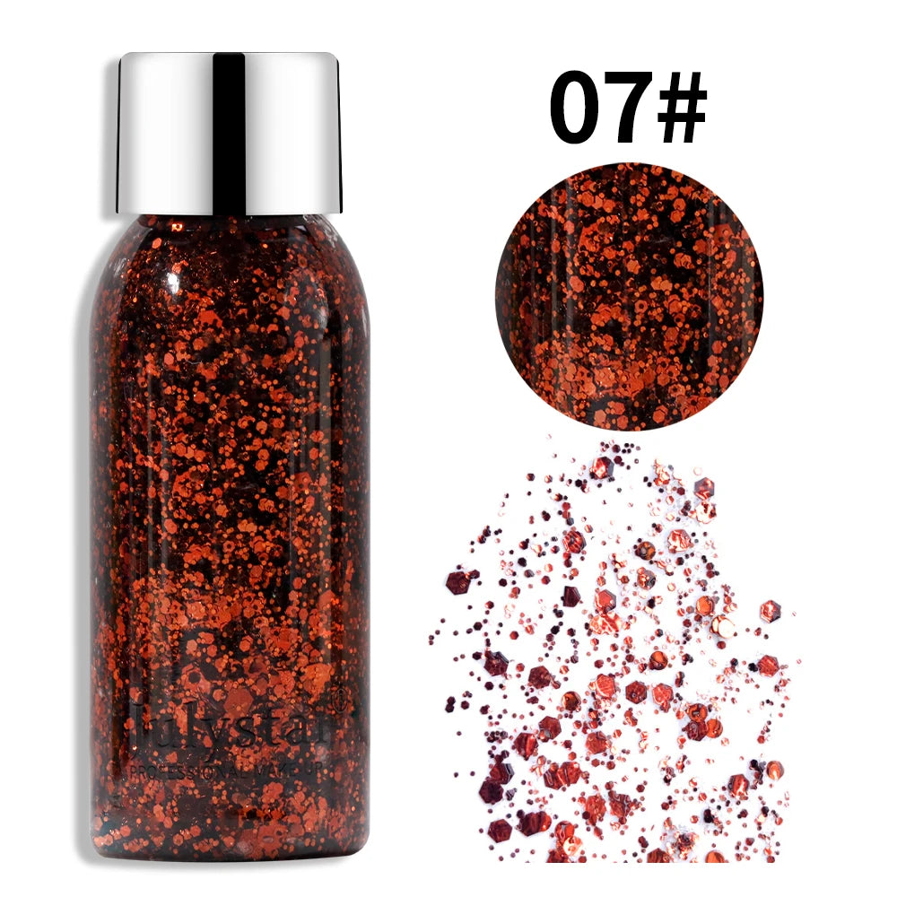 SADOER Glitter Body & Face Shimmer Gel 30ml | Festival Makeup