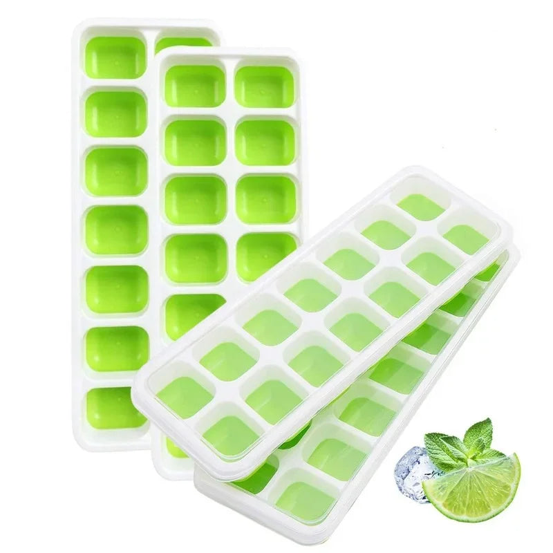 14 Grid Ice Cube Tray Silicone Mold Square Ice Cube Tray Mold Ice Cube Maker Non-toxic Durable Bar Pub Wine Ice Blocks Maker Oasis Select