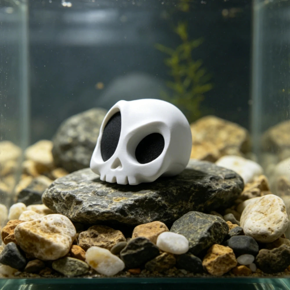 Gothic Style Mini Skull Figurines Fish Tank Landscaping Accessories Skull Flower Pot Landscaping Decor Minimalist Home Ornaments Oasis Select
