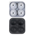 1-10PCS Ice Cube Mold 3D Golf Ice Puck Hockey Tray Mold Whiskey Silicone Ice Box Silicone Ice Tray Ice Hockey with Funnel Oasis Select Black 5PCS