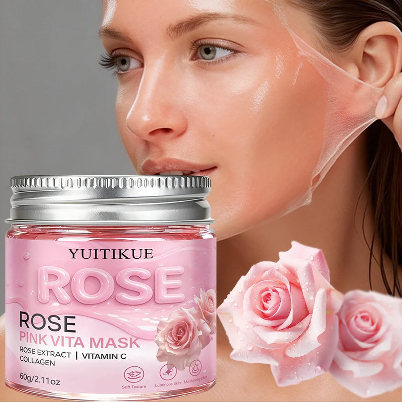 YUITIKUE Rose Pink Vita Peel Mask – Hydrate & Brighten Skin