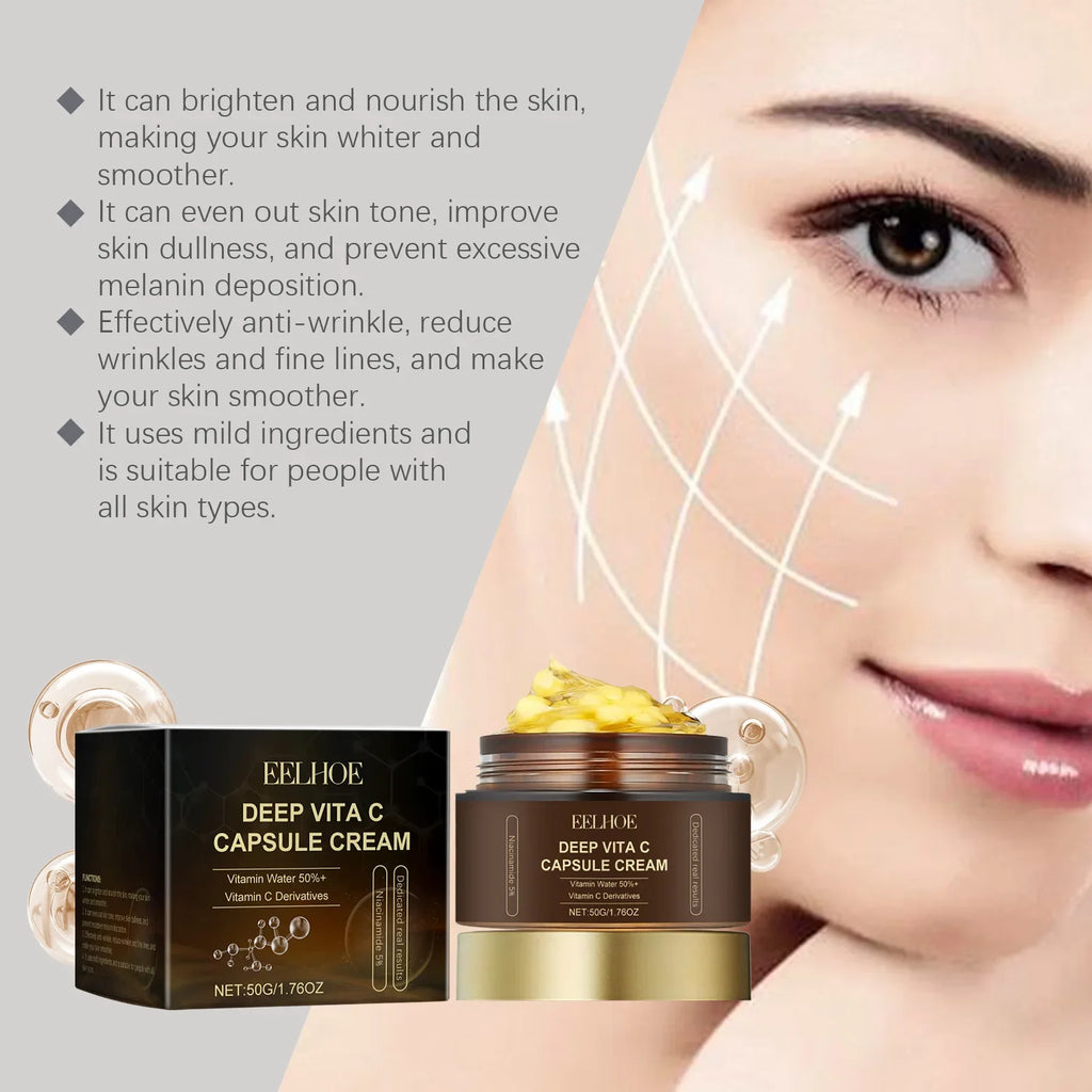 Nicotinamide Cream Capsules Brightening Hydrating Fade Dark Spot Lightening Melasma Even Skin Tone Shrink Pore Vitamin C Cream Oasis Select