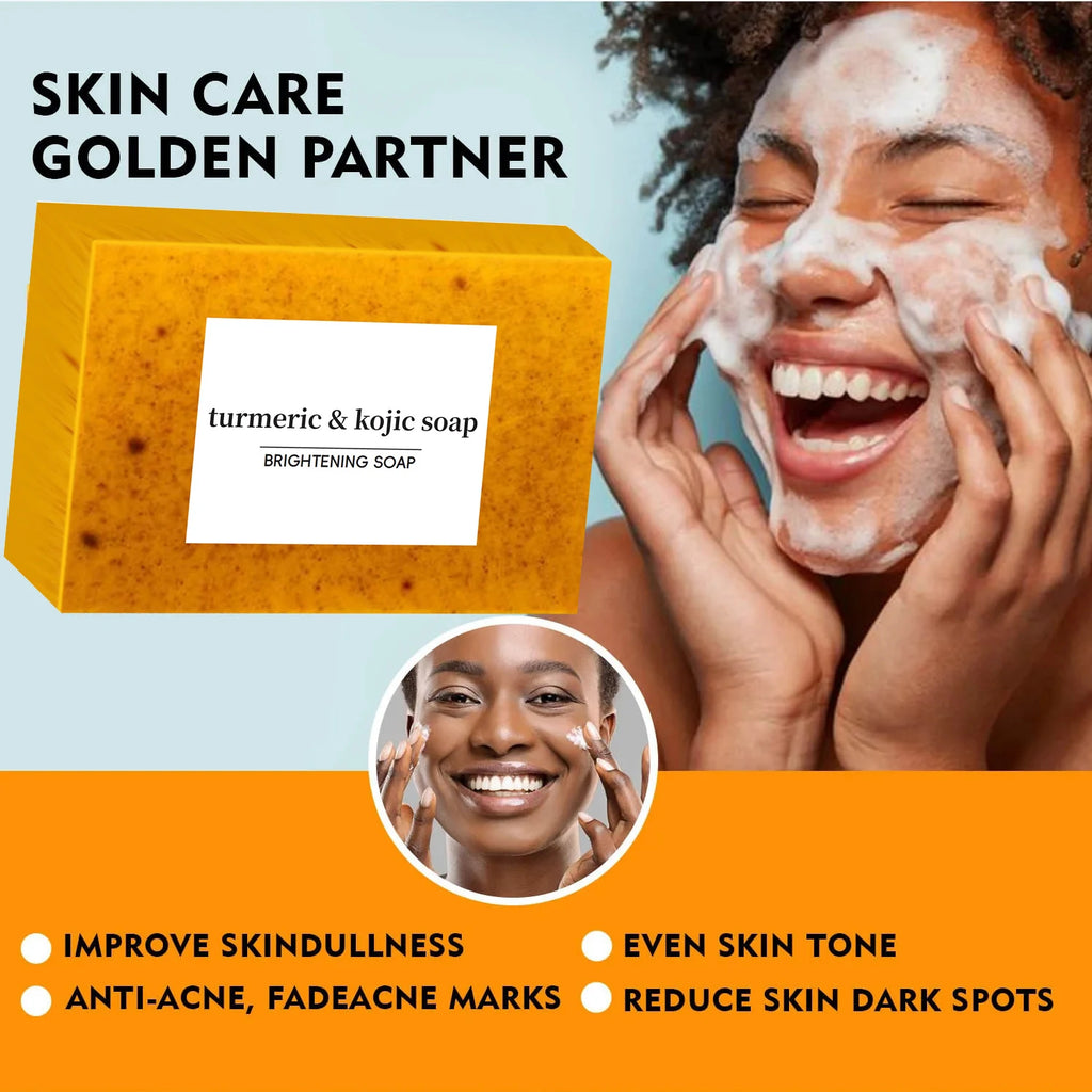 Turmeric Kojic Acid Soap – Brightening & Deep Cleansing Bar