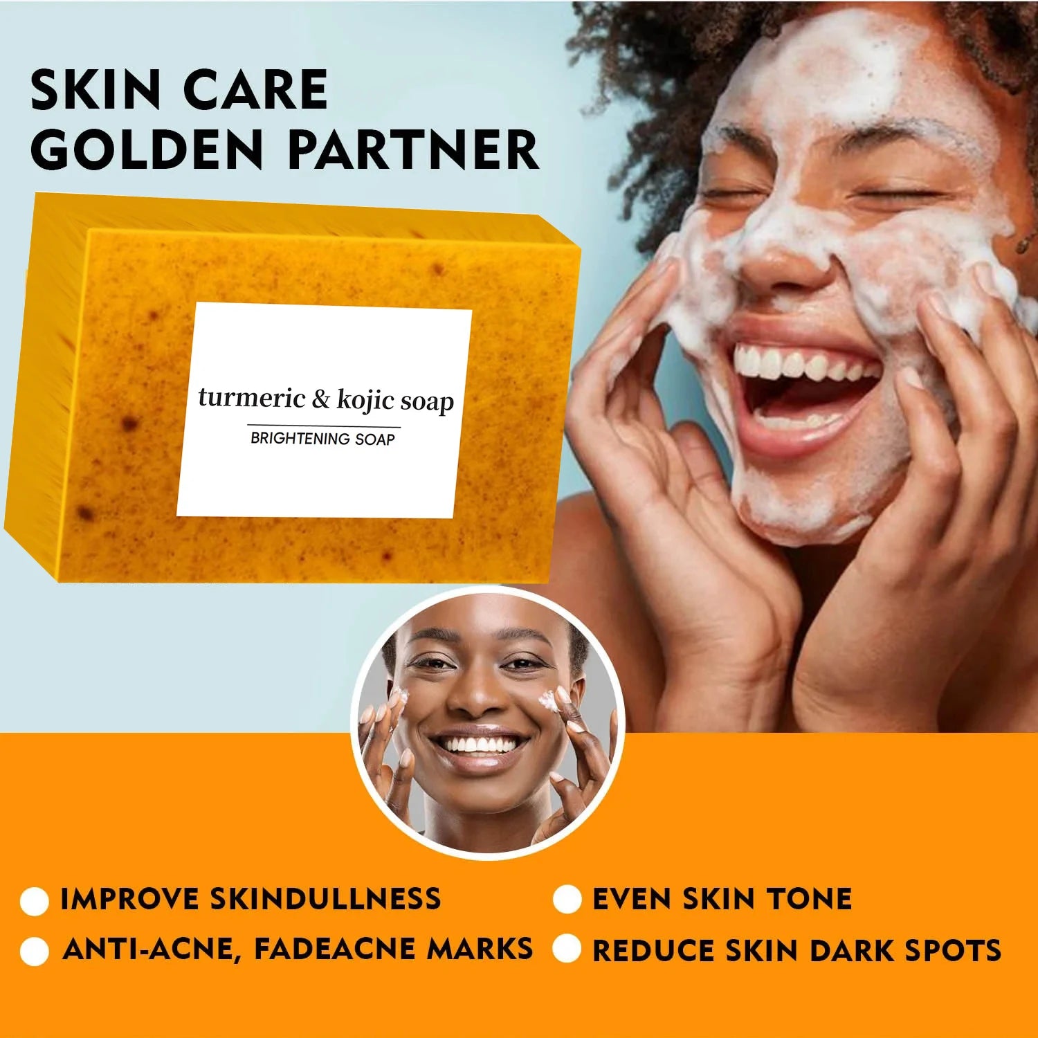 Turmeric Kojic Acid Soap – Brightening & Deep Cleansing Bar
