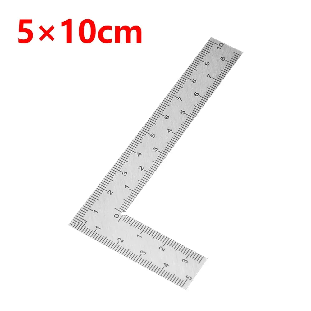 Mini Framing Ruler L Square Stainless Steel Right Angle Ruler Precision Measuring Layout Tool For Building Framing Gauges Oasis Select 5x10cm