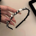 Velvet Rhinestone Hair Headband for Women – Luxury Style