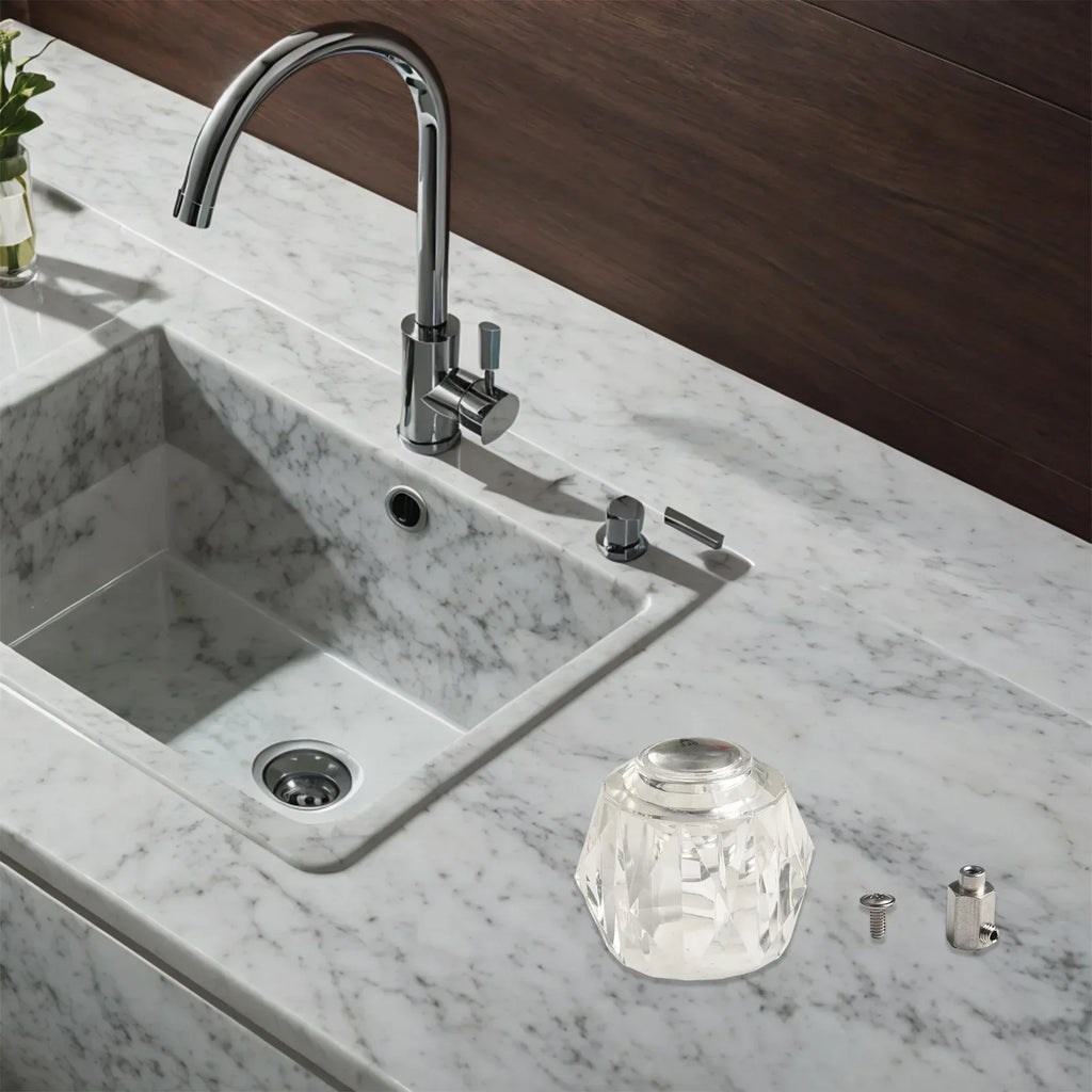 ABS Plastic Handle Hot Cold Indicator Faucet Replacement Premium ABS Material Wear Resistant Construction For Peerless Faucets Oasis Select