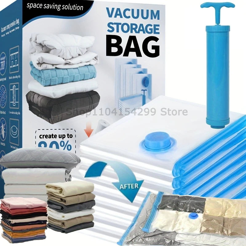 1pcs Vacuum Storage Bag for Clothing, Comforters, Blankets, Bedding Home Packing Organizers Not Include Pump Oasis Select
