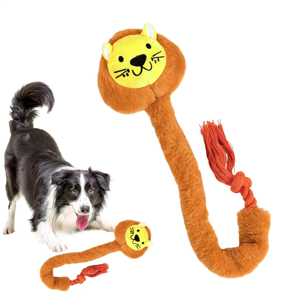 Interactive pet tug-of-war teeth cleaning and teeth-cleaning dog toys Plush Teething Animal Pet Supplies Stuffed Squeaky Toys Oasis Select