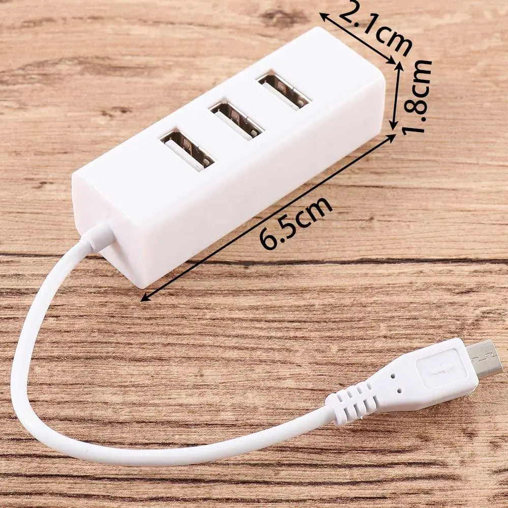 Multi-function Micro USB To 4 Port OTG Hub For Raspberry 0 Power Switch Extension Cable Charging Cable Accessories Oasis Select