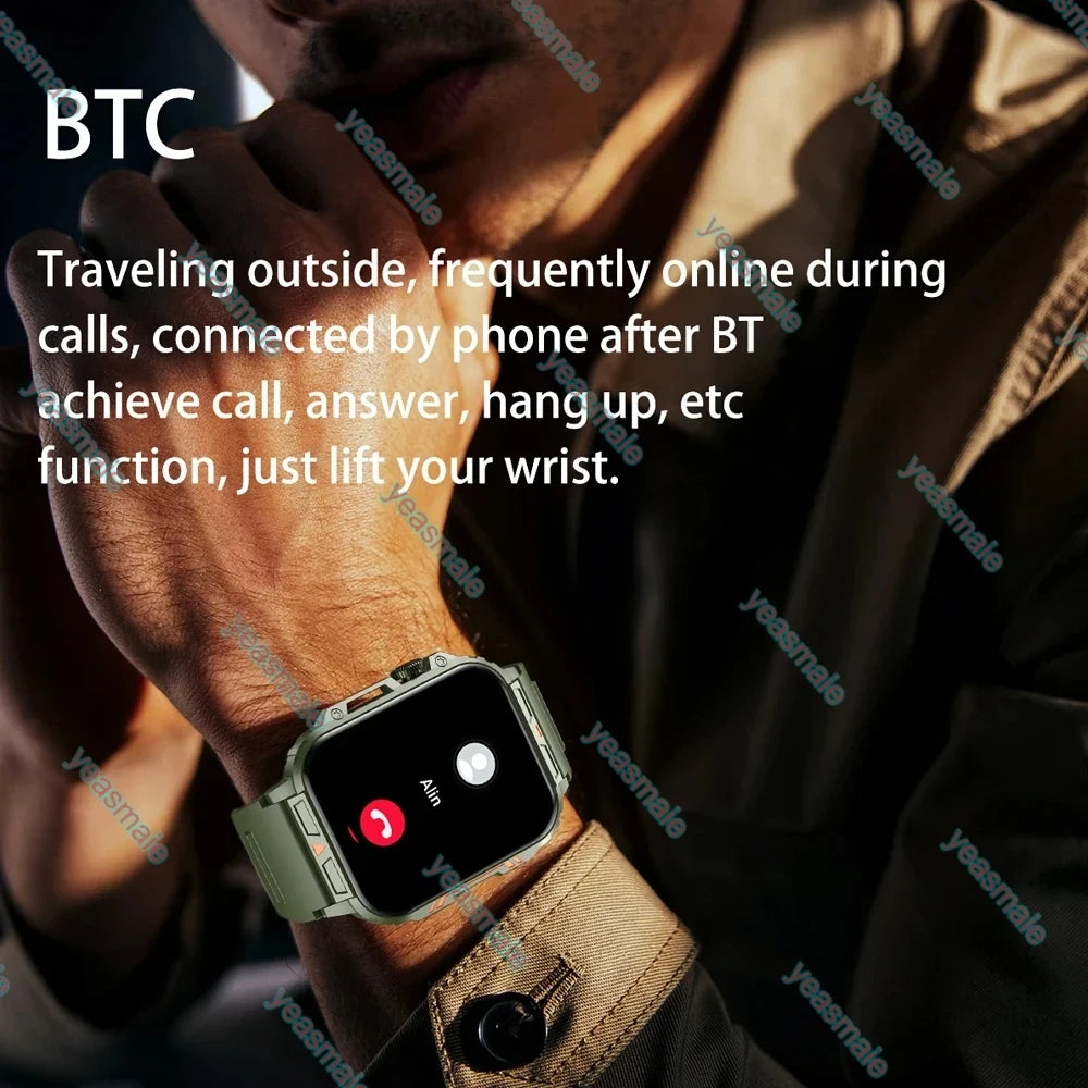 Ola Esporte Military Smartwatch Bluetooth Call IP67 Android iOS