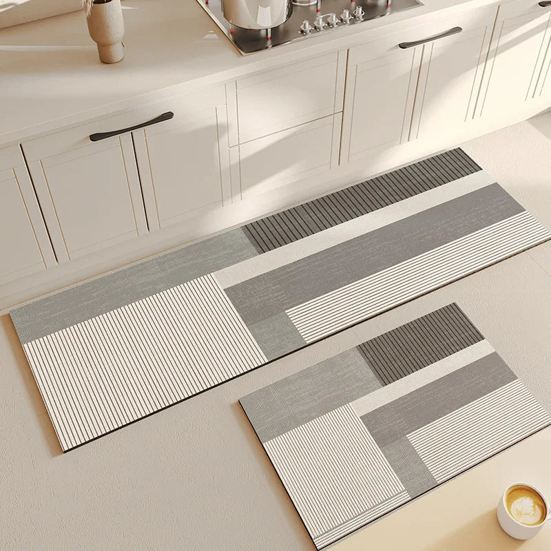 Hot sell minimalist diatomaceous earth mat for household kitchen floor mat, long non slip foot mat Oasis Select 01 50X80cm