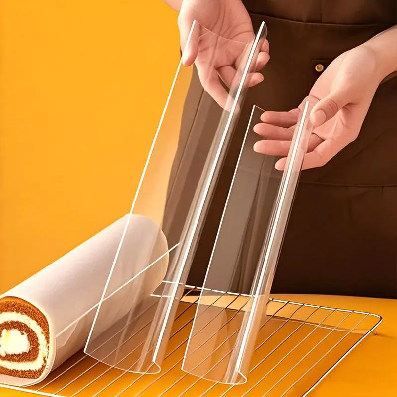 1pc Thickening Cake Roll Shaping Retainer Acrylic Semicircle Cake Mold Pastry U-shaped Baking Tool Oasis Select