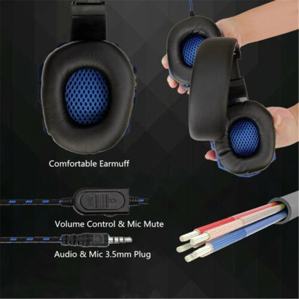 Wired PS4/PS5/Xbox/Smartphone/PC Headset Gaming Headset 120° Adjustable Gamer Headset with Noise Cancelling Microphone Oasis Select