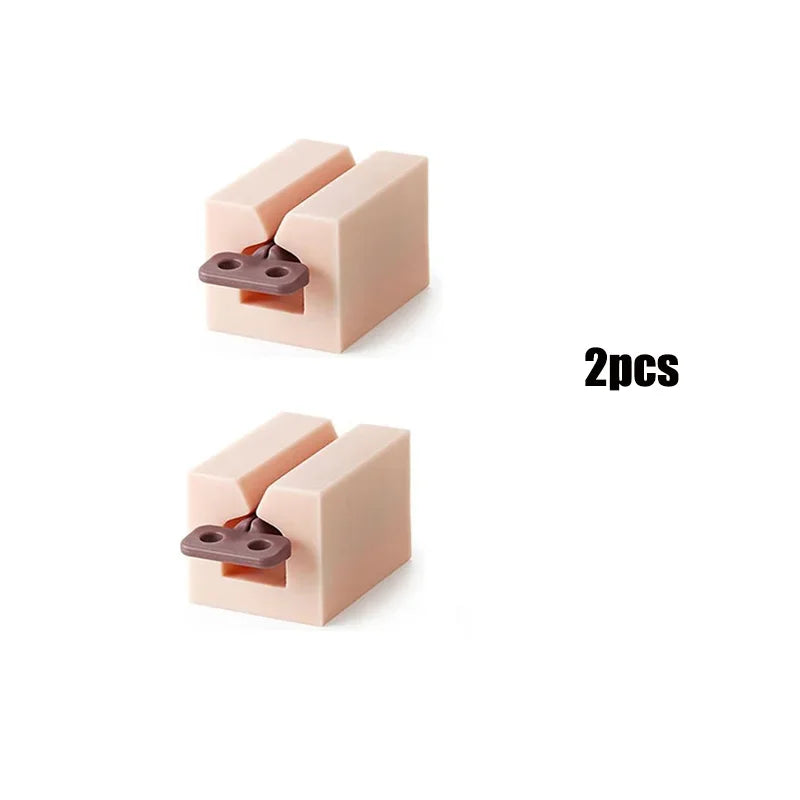 1/2Pcs Toothpaste Squeezer Portable Manual Squeeze With Rolling Tube Facial Cleanser Dispenser Holder Home Bathroom Accessories Oasis Select 2pcs-pink-02