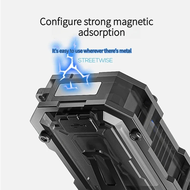 Rechargeable LED+COB Mini Multifunctional Flashlight Portable Outdoor Camping Emergency Keychain Light Oasis Select