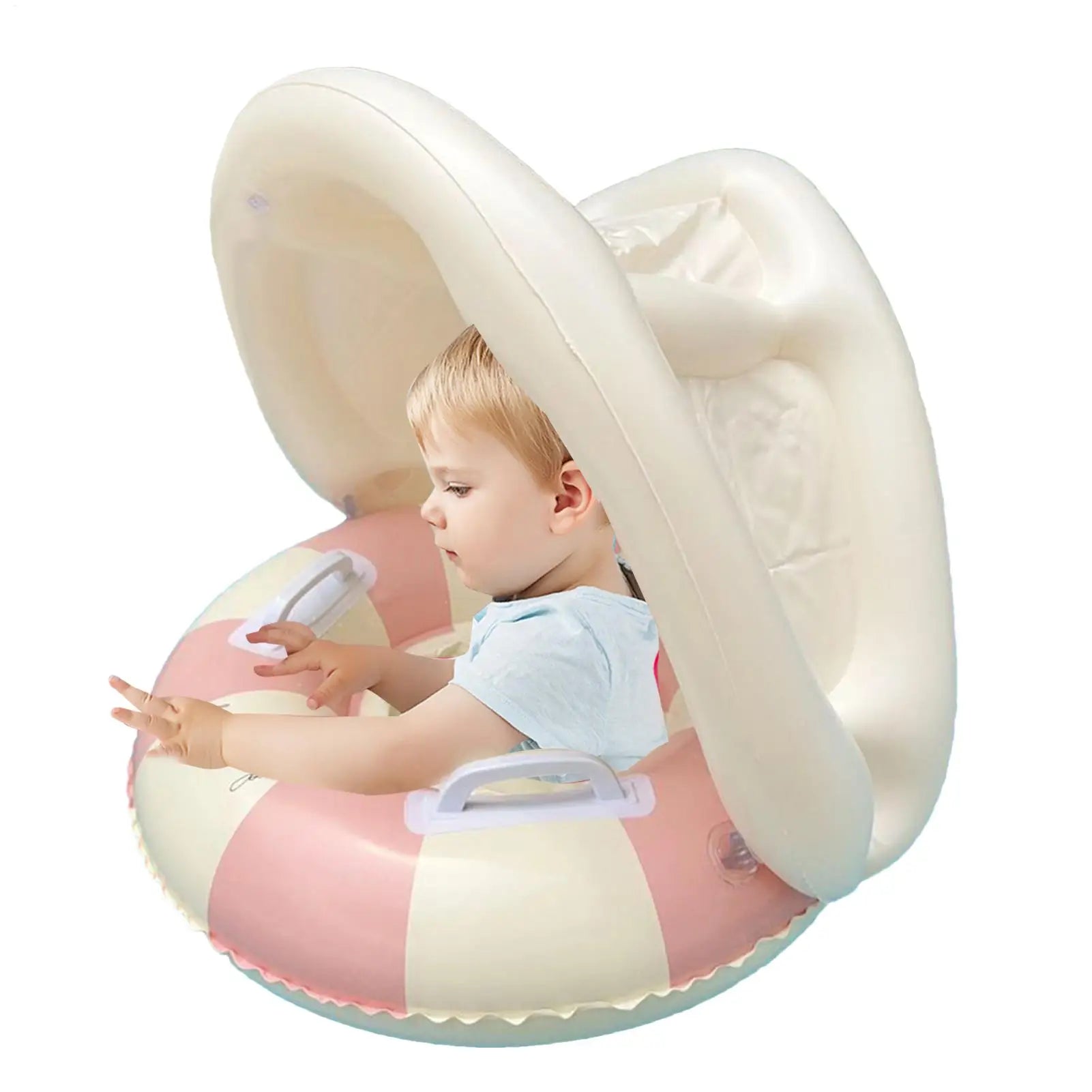 Baby Pool Float with Sun Canopy | Inflatable Swim Ring Ages 0–4