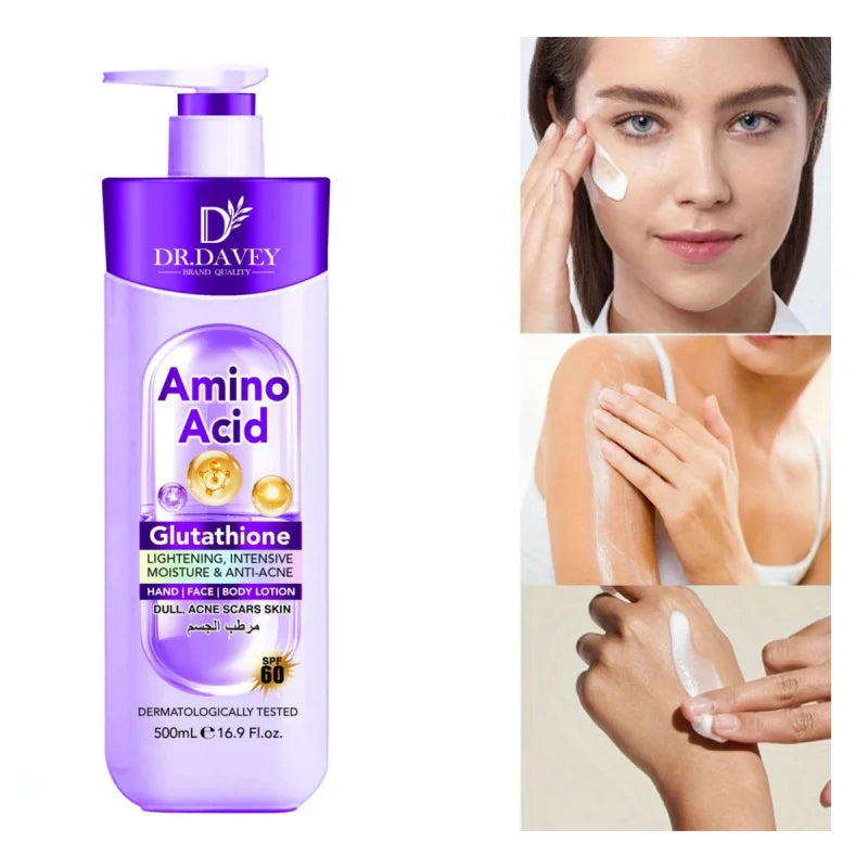 DR.DAVEY Glutathione Body Lotion – Hydrating Moisturizer 500g