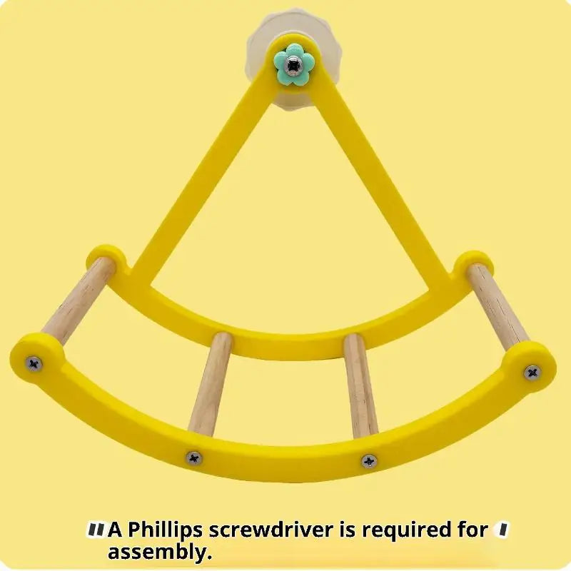 Creative Pirate Ship Bird Cage Swing Toy with Climbing Ladder for Parrots Bird Sports Swing Stand Pet Supplies Oasis Select A2