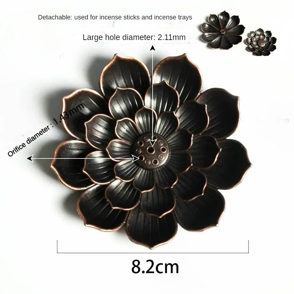 Alloy Incense Burner Incense Support Rods Holder Ash Catcher Incense Stand Meditation Room Yoga Insence Burners Accessories Oasis Select L1