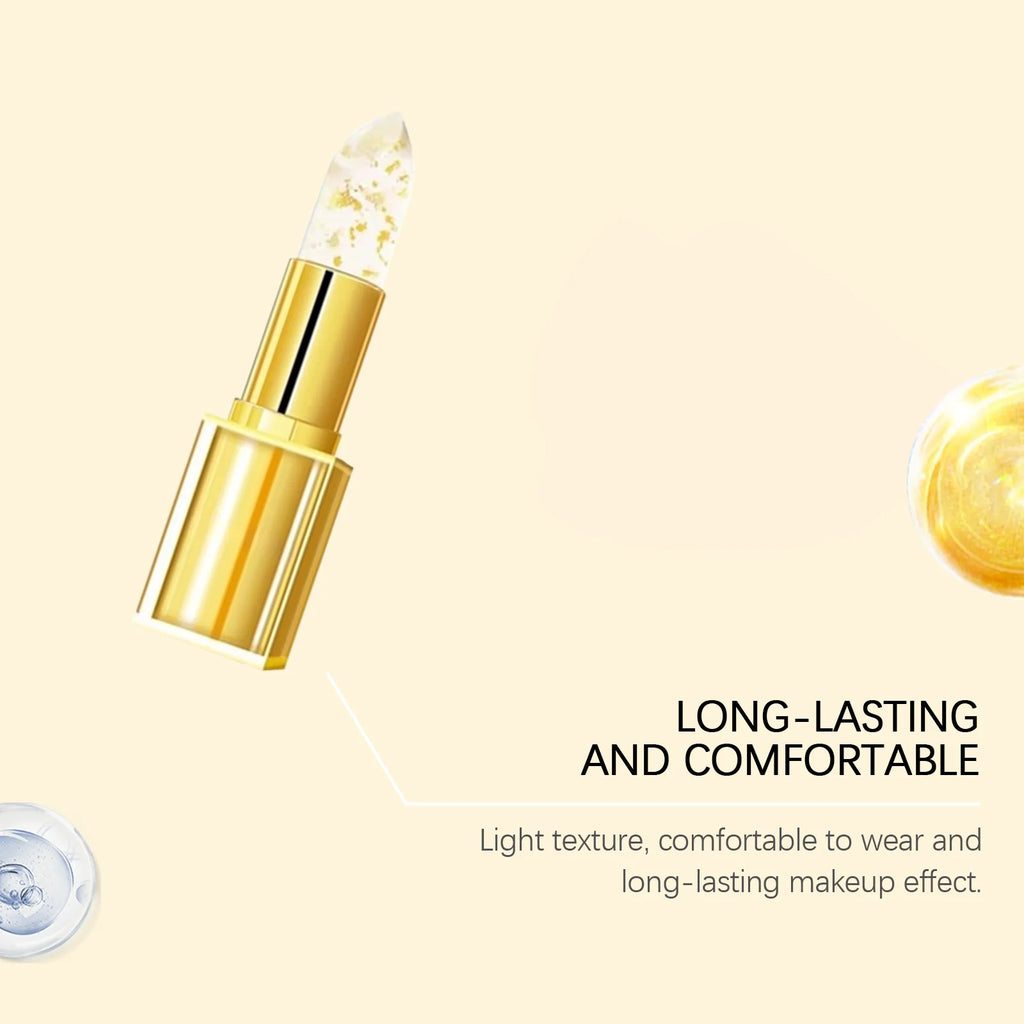 Jaysuing Gold Color-Changing Lip Balm | Hyaluronic Acid Hydrating Color-Changing Lip Balm Oasis Select