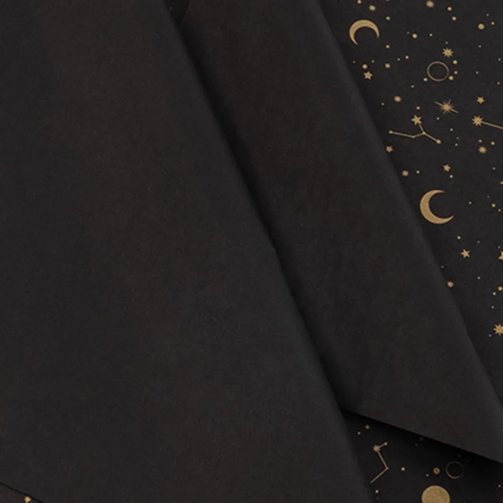 20 Sheets/Pack Starry Sky Tissue Paper Stars Moon Constellations Pattern Gift Wrapping Paper Christmas New Year Wrap Paper Oasis Select