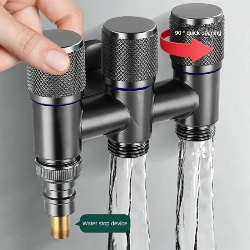 Bathroom Faucet Valve Fittings Valve One Into Three Out of The Balcony Kitchen All Copper Toilet Fittings Bathroom Fittings Oasis Select