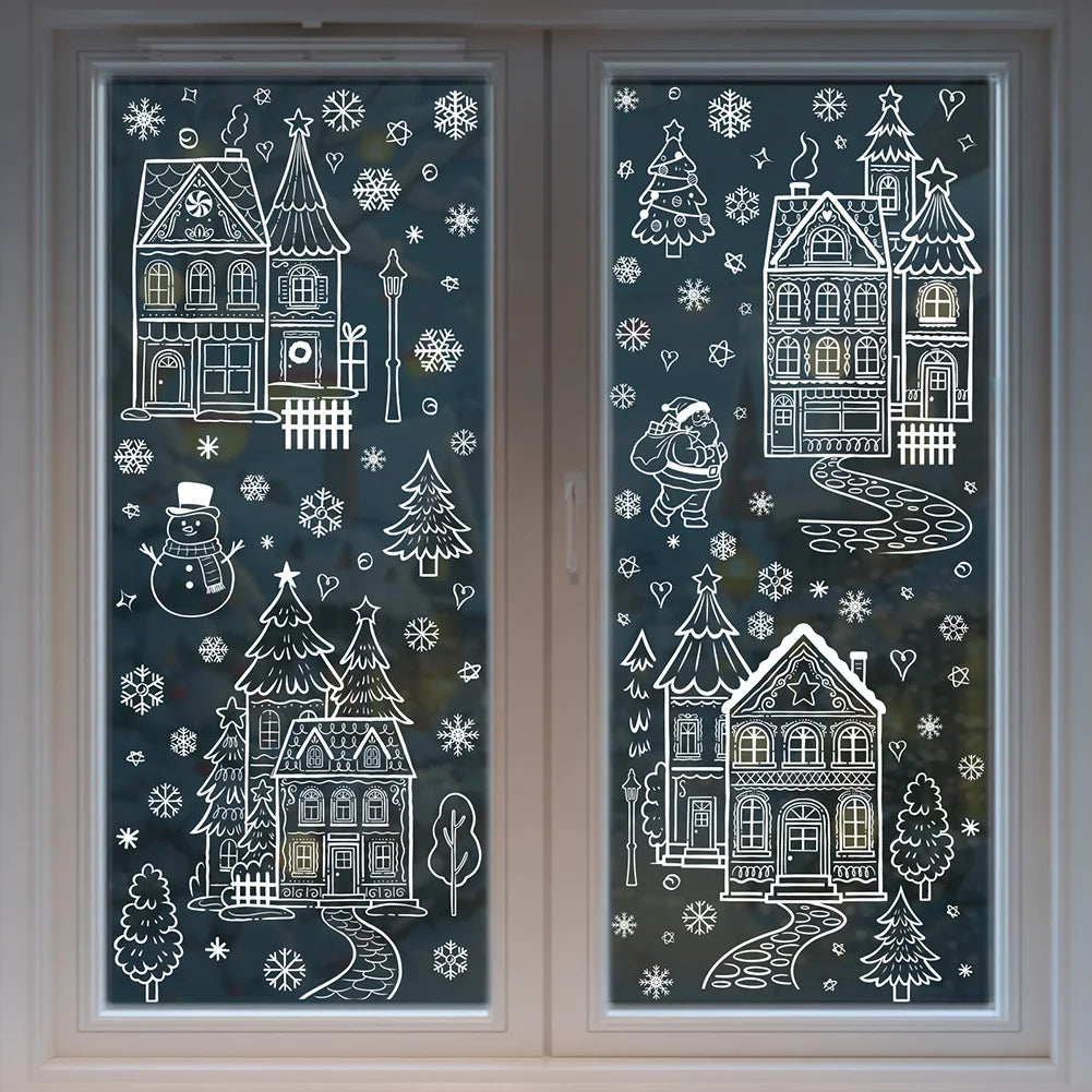 Snowman Christmas Window Clings & Removable Xmas Wall Decals Christmas Window Decals Oasis Select